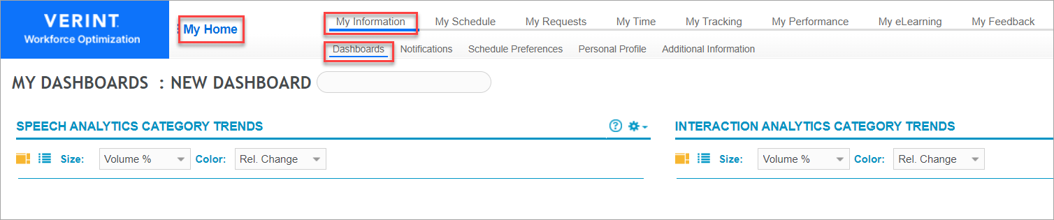Content displayed in workspace