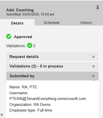 Screenshot of Details tab